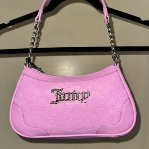 Juicy Couture Light Pink Embossed Shoulder Bag
